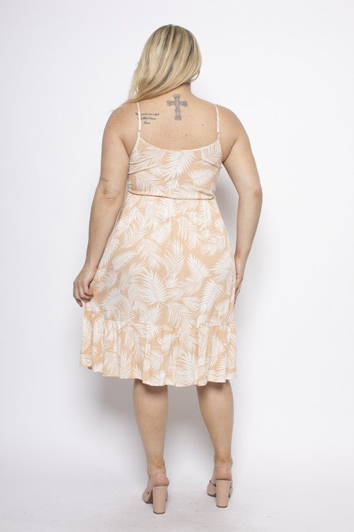 Curvy Palm Sundress